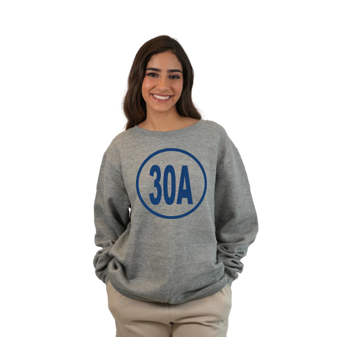 30A, Florida Panhandle Fleece Crewneck Sweatshirt - Image 4