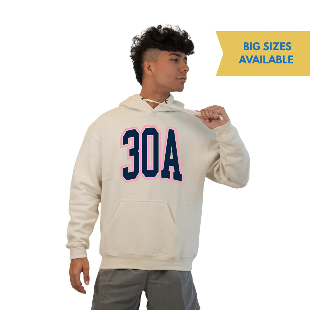 30A Map, Florida Panhandle Design Hoodie Men Style 252 - Image 3
