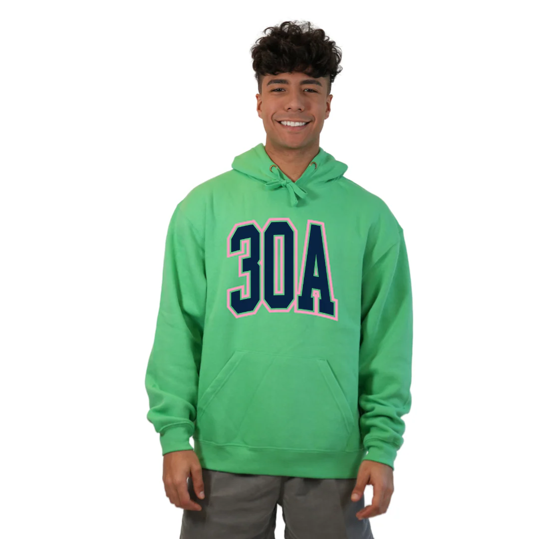30A Map, Florida Panhandle Design Hoodie Men Style 252 - Image 4