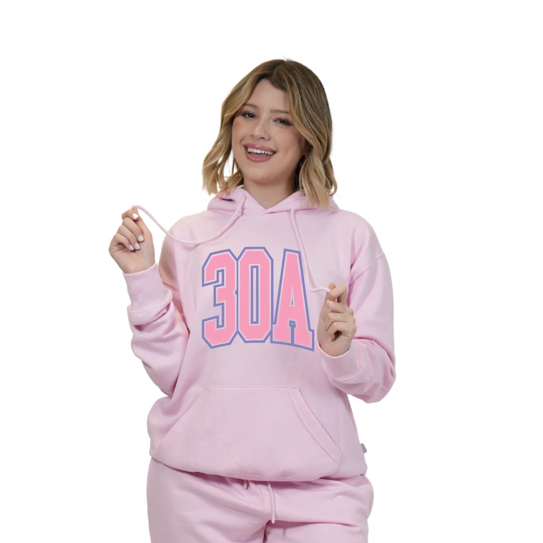30A Map, Florida Panhandle Design Hoodie Style 252 - Image 3