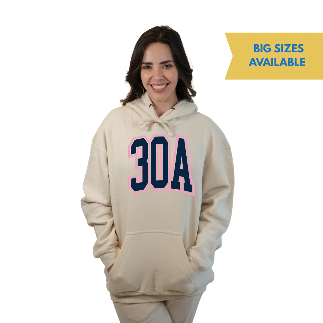 30A Map, Florida Panhandle Design Hoodie Style 252 - Image 5