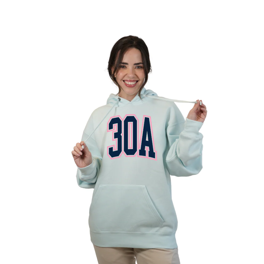 30A Map, Florida Panhandle Design Hoodie Style 252 - Image 7