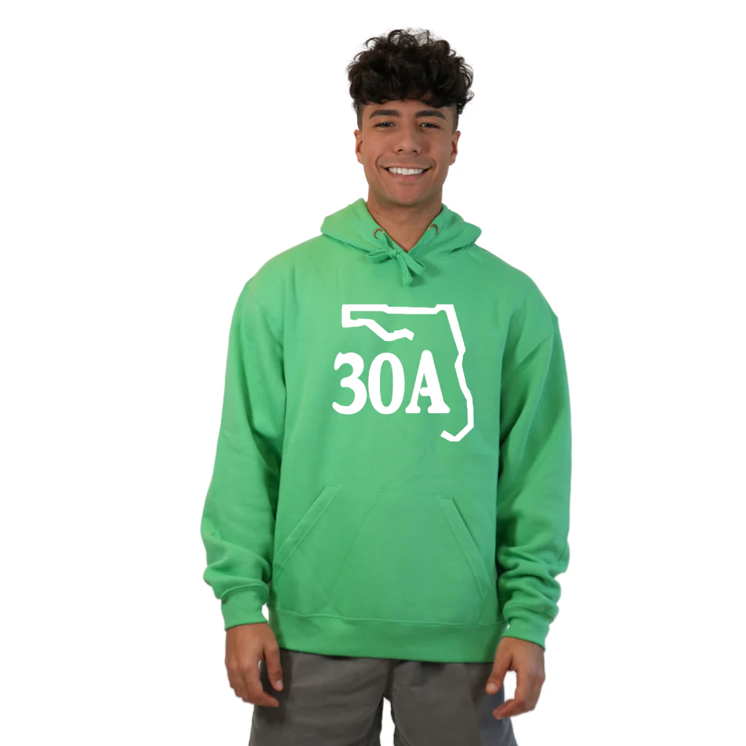 30A Map, Florida Panhandle Design Hoodie Style 252 - Image 5