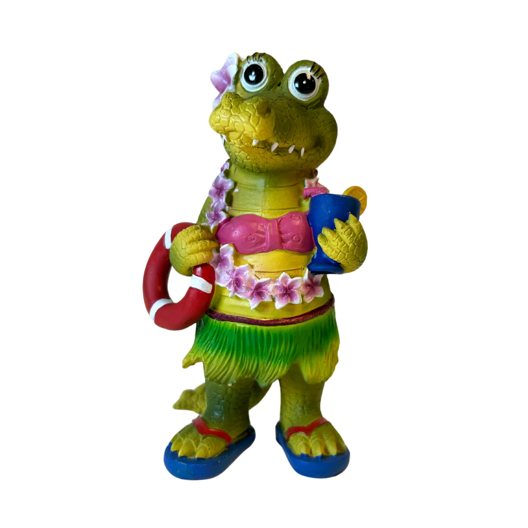 Alligator Decorative Figurine 5.5" Tall Souvenir - Image 3