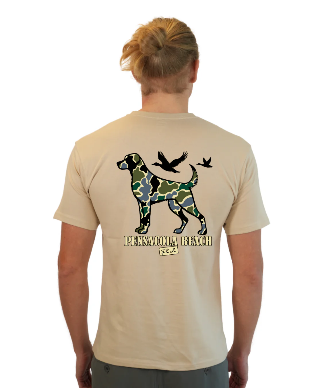 Pensacola Beach  Dog Men T-Shirt Camouflage Edition - Image 10