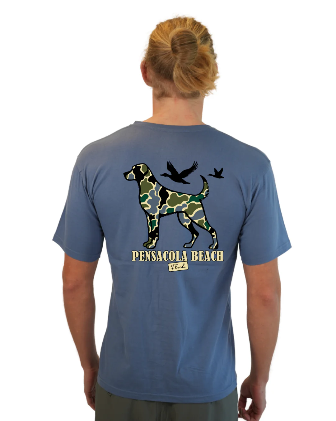 Pensacola Beach  Dog Men T-Shirt Camouflage Edition - Image 2