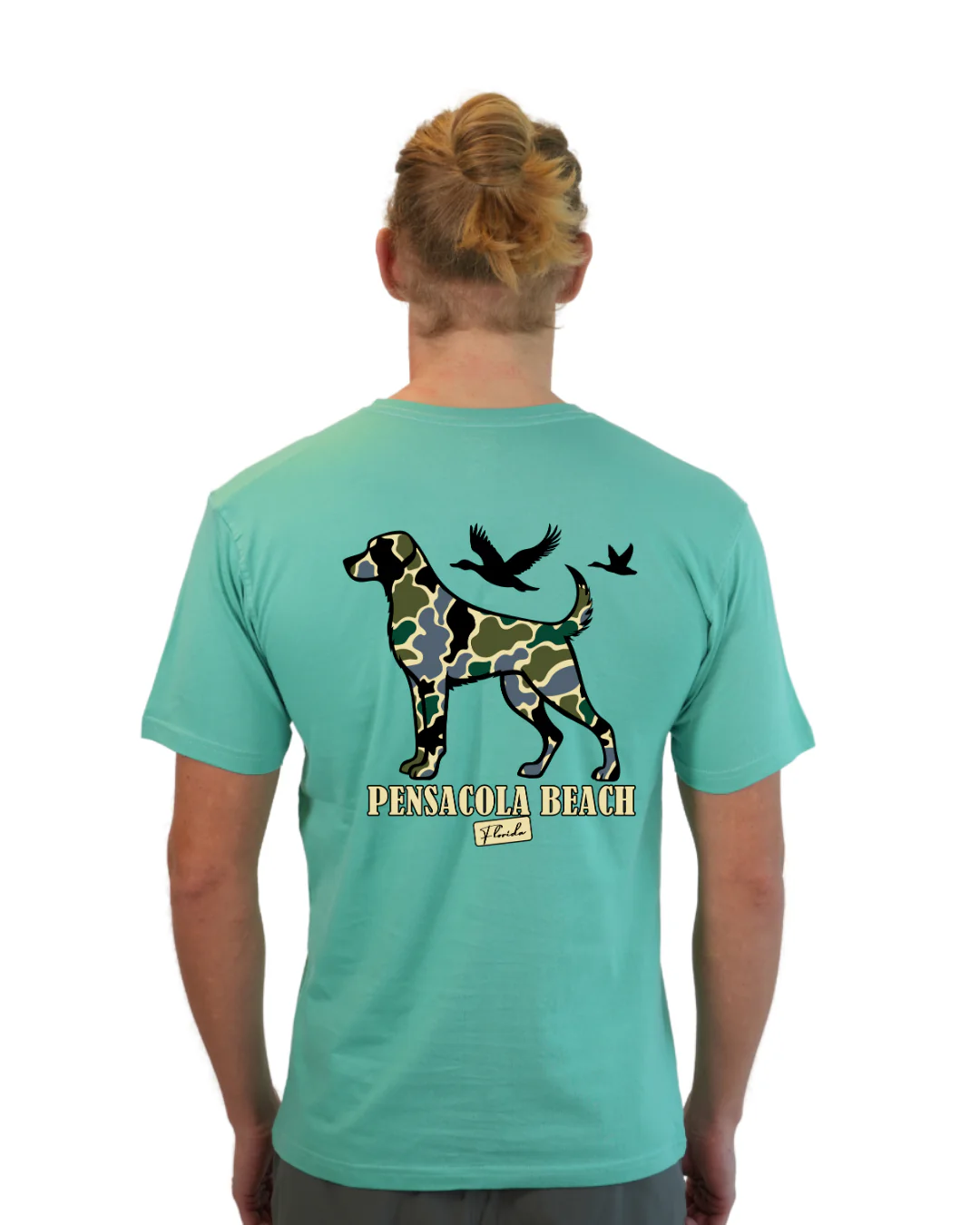 Pensacola Beach  Dog Men T-Shirt Camouflage Edition - Image 4
