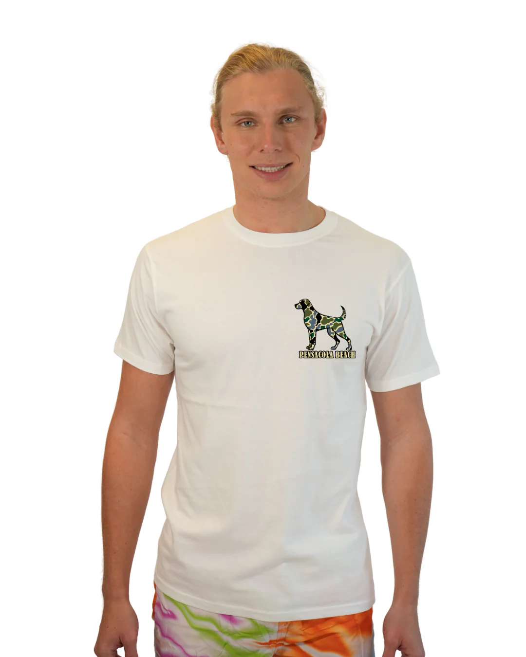 Pensacola Beach  Dog Men T-Shirt Camouflage Edition - Image 7