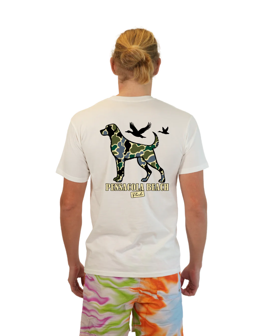 Pensacola Beach  Dog Men T-Shirt Camouflage Edition - Image 8