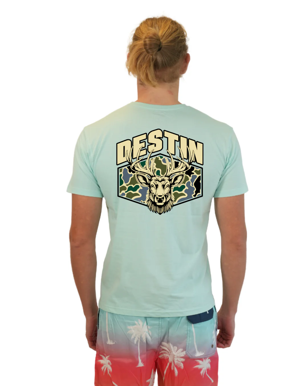 Destin Deer Men T-Shirt – Camouflage Edition - Image 11