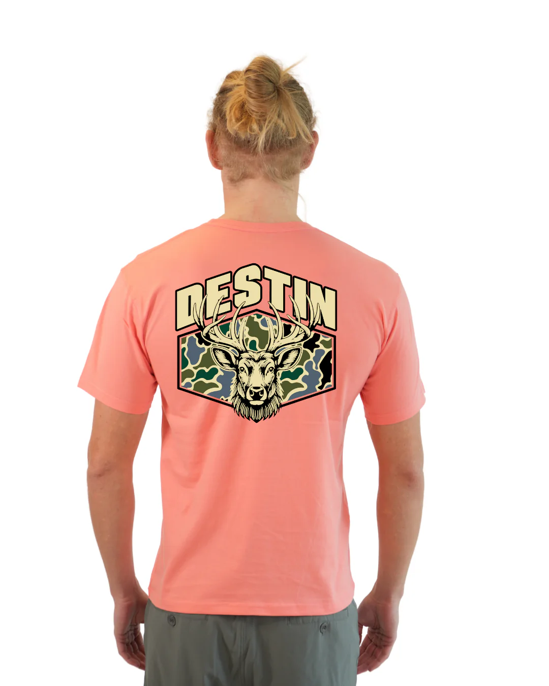Destin Deer Men T-Shirt – Camouflage Edition - Image 12