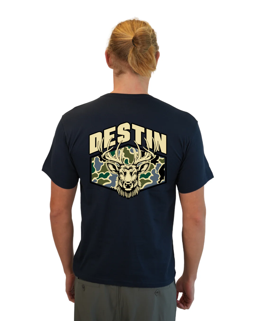 Destin Deer Men T-Shirt – Camouflage Edition - Image 15