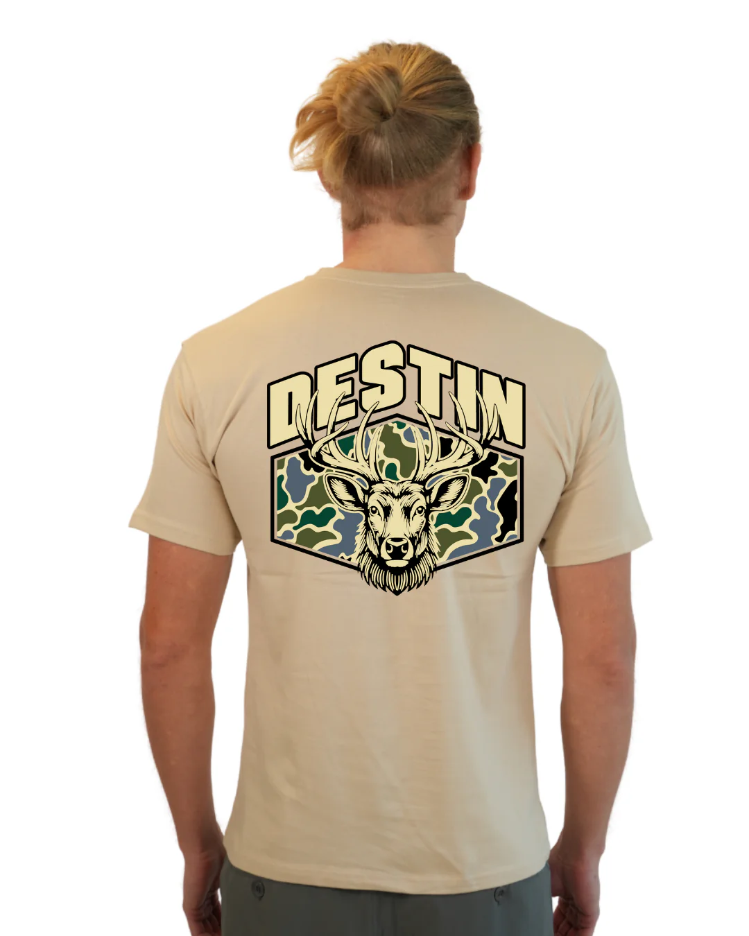 Destin Deer Men T-Shirt – Camouflage Edition - Image 16