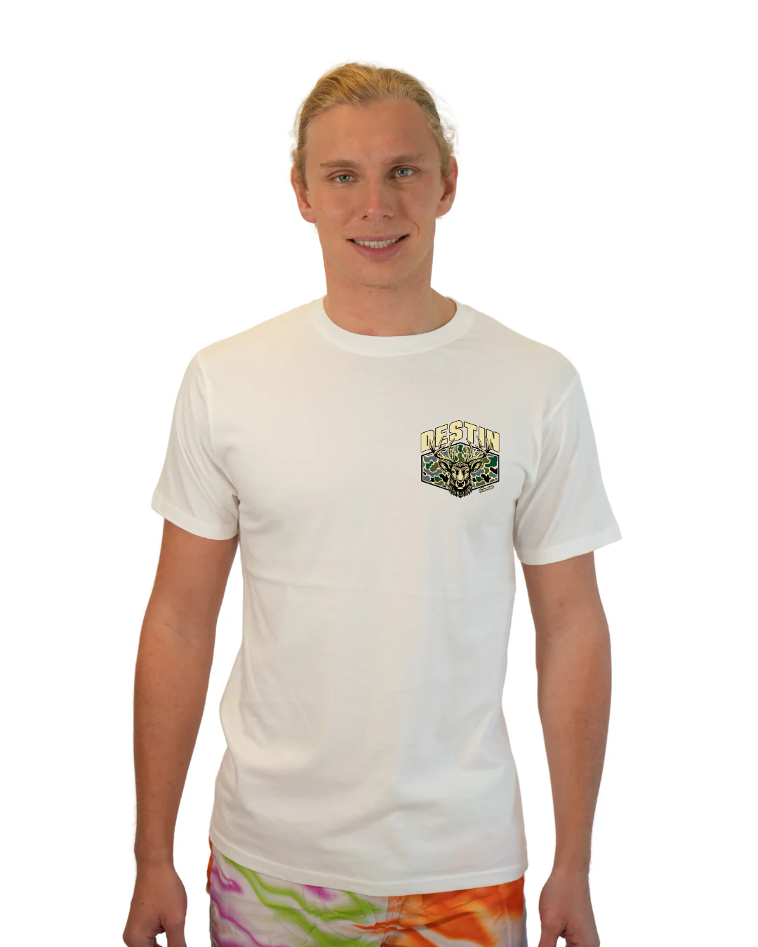 Destin Deer Men T-Shirt – Camouflage Edition - Image 6