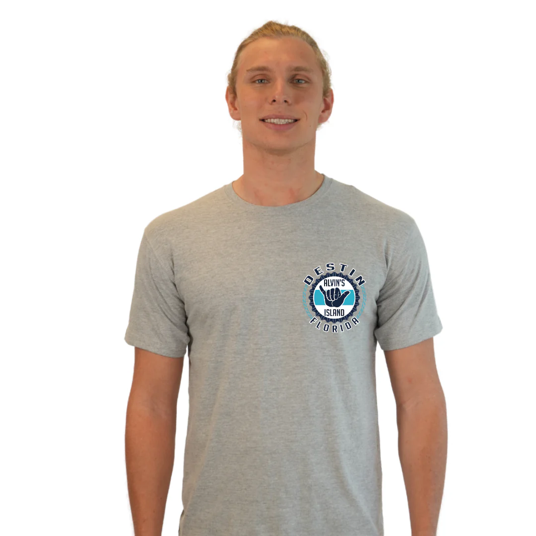 Destin Combed Cotton Men T-Shirt with a Alvin's island Hang Loose Design Style CC1000 - Image 13