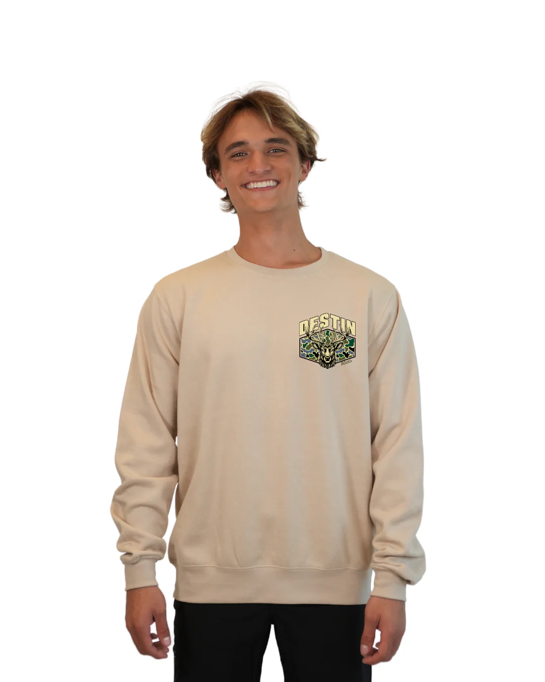 Destin Deer Crewneck – Camouflage Edition - Image 3
