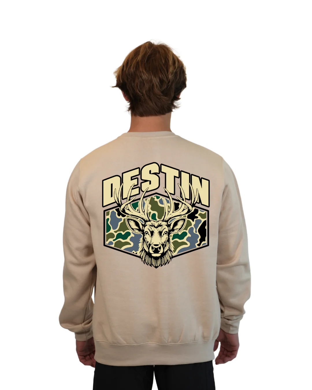 Destin Deer Crewneck – Camouflage Edition - Image 4