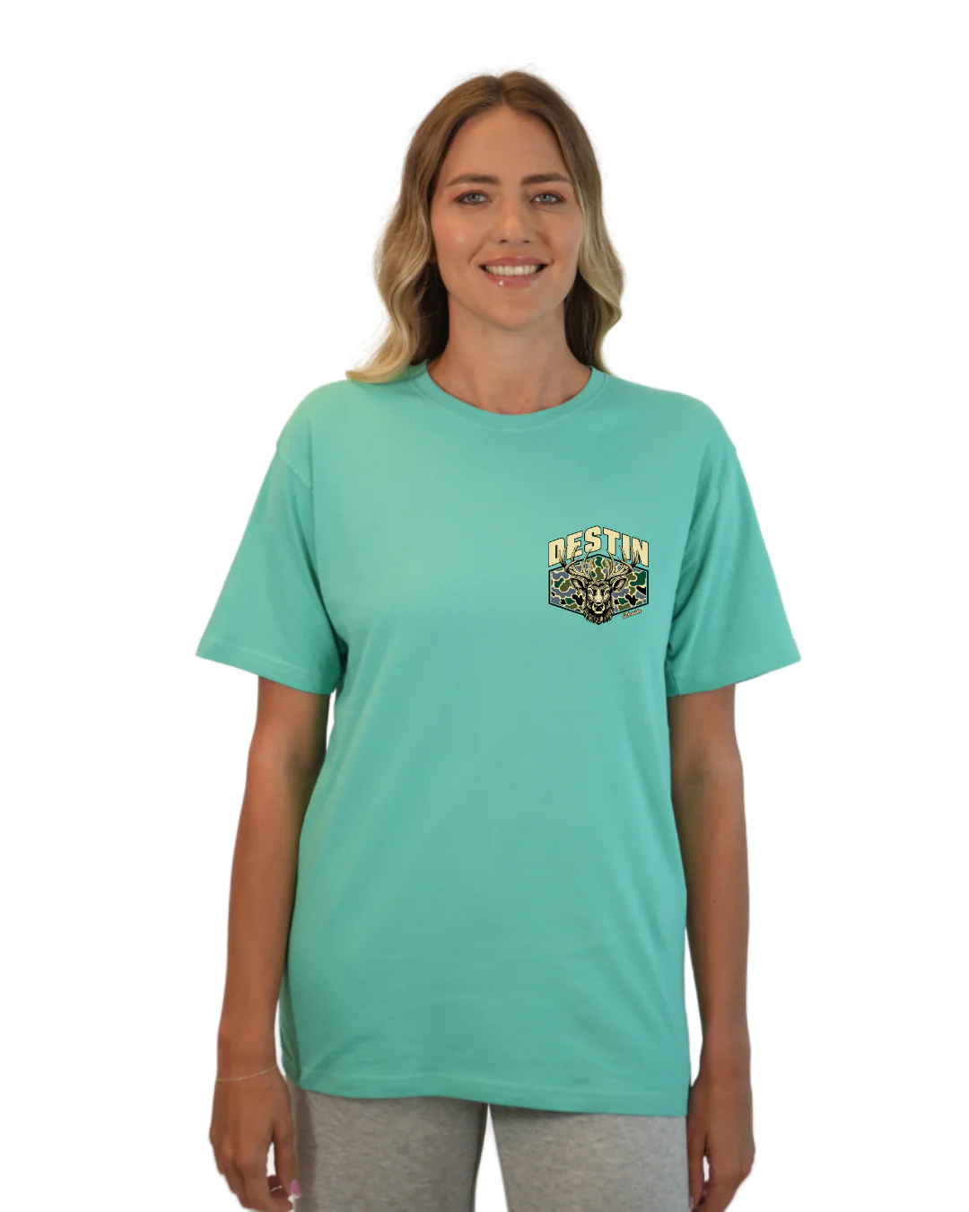 Destin Deer  Women T-Shirt – Camouflage Edition - Image 3