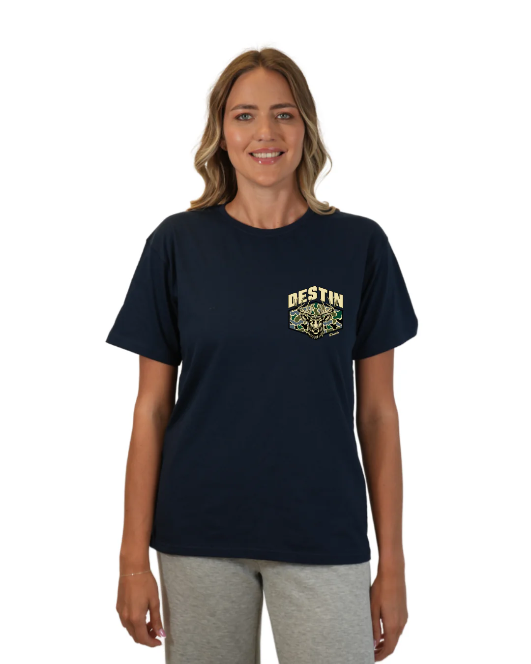 Destin Deer  Women T-Shirt – Camouflage Edition - Image 8