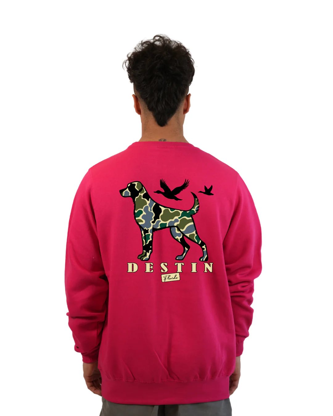 Destin Dog Men Crewneck – Camouflage Edition - Image 10