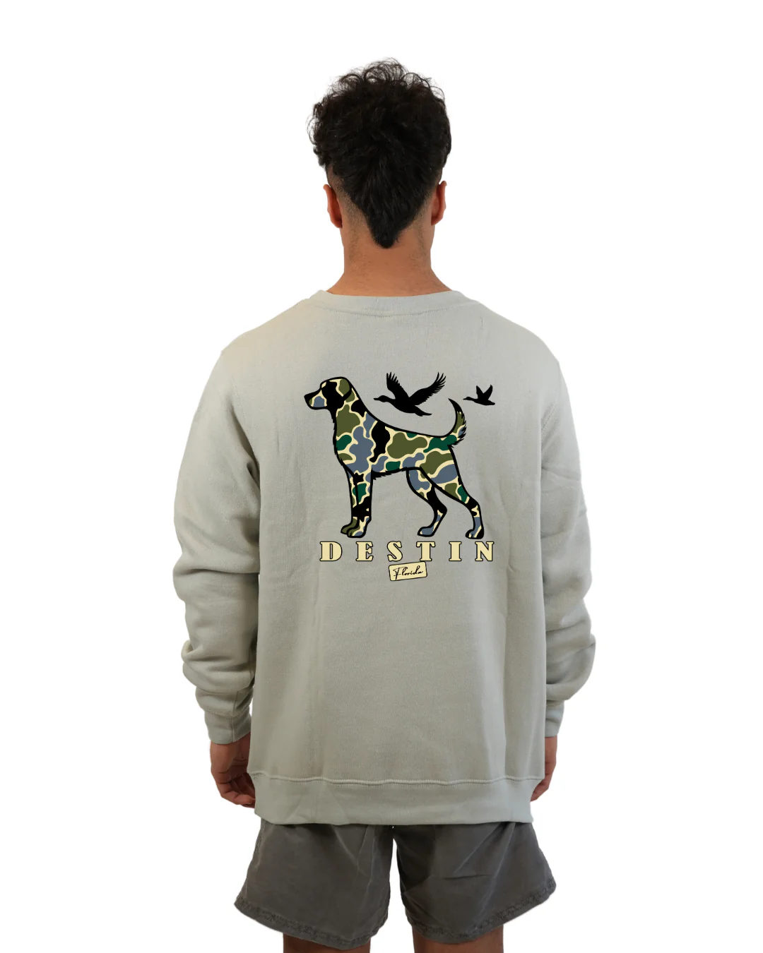 Destin Dog Men Crewneck – Camouflage Edition - Image 2