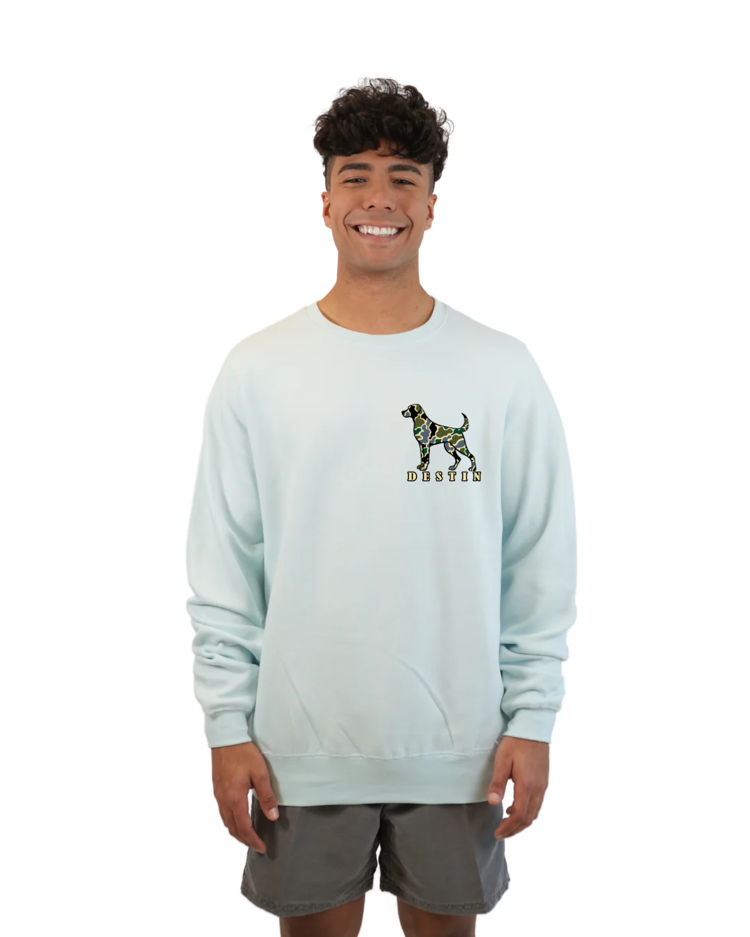 Destin Dog Men Crewneck – Camouflage Edition - Image 5