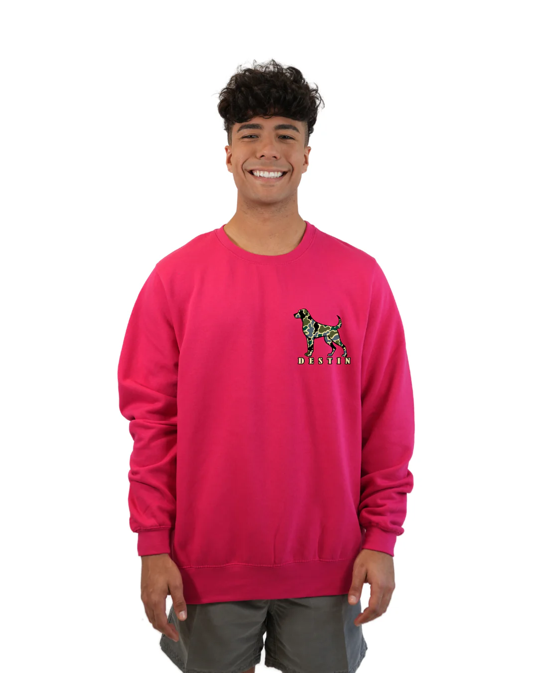Destin Dog Men Crewneck – Camouflage Edition - Image 6
