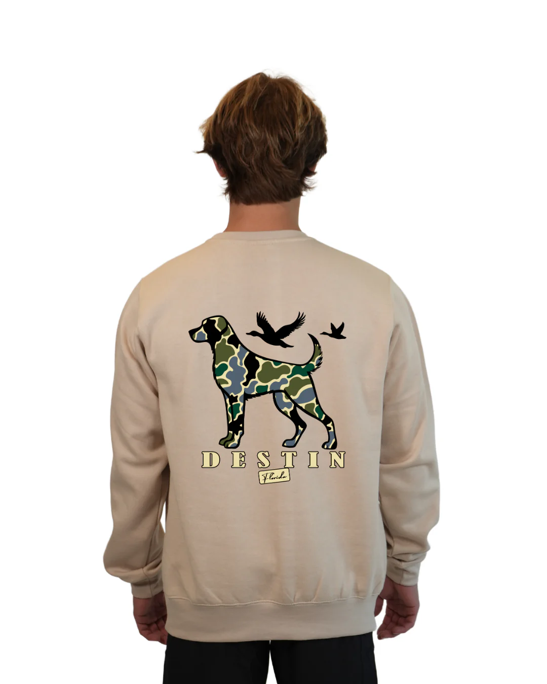 Destin Dog Men Crewneck – Camouflage Edition - Image 7