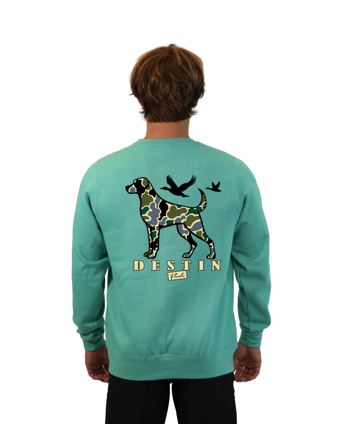 Destin Dog Men Crewneck – Camouflage Edition - Image 8