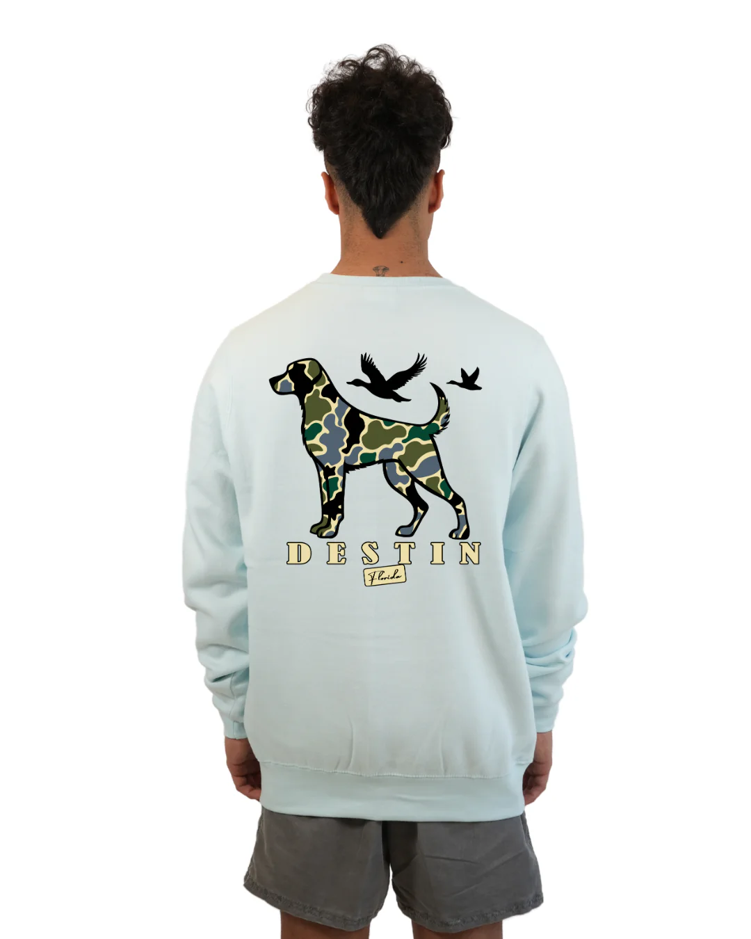 Destin Dog Men Crewneck – Camouflage Edition - Image 9