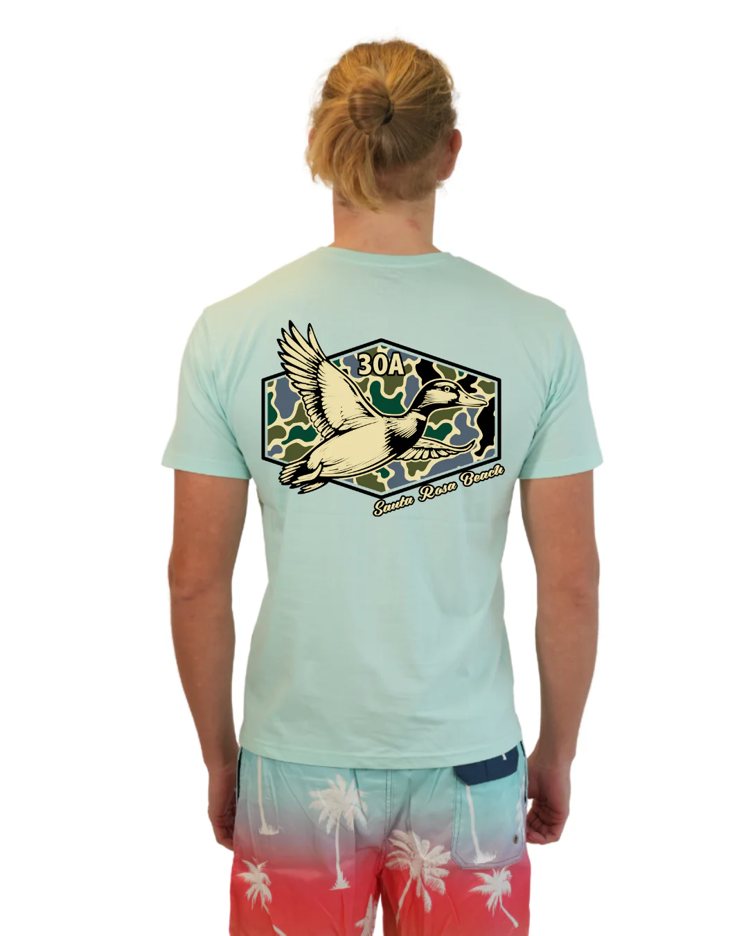 Santa Rosa Beach Duck Men  T-Shirt Camouflage Edition - Image 12