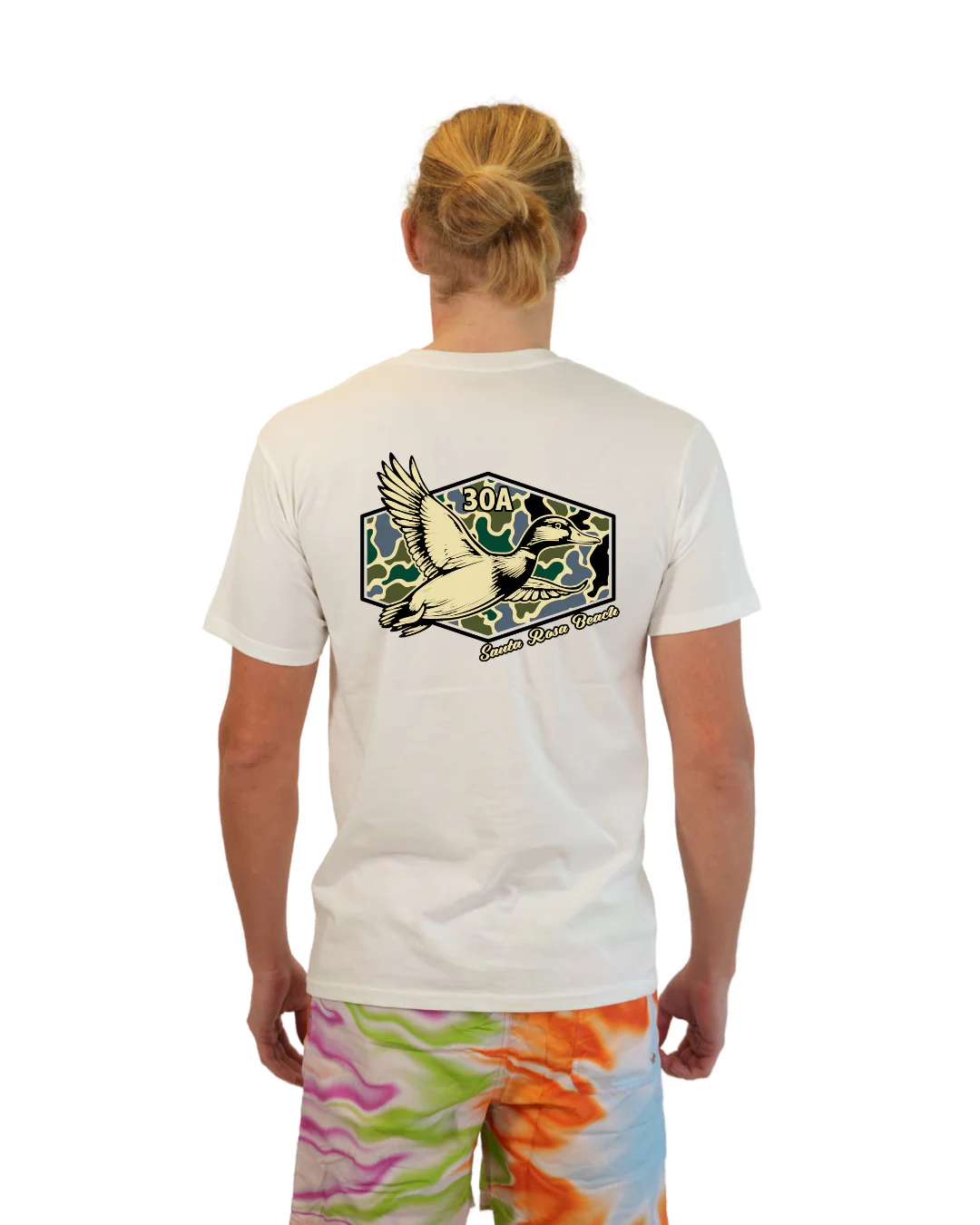 Santa Rosa Beach Duck Men  T-Shirt Camouflage Edition - Image 14