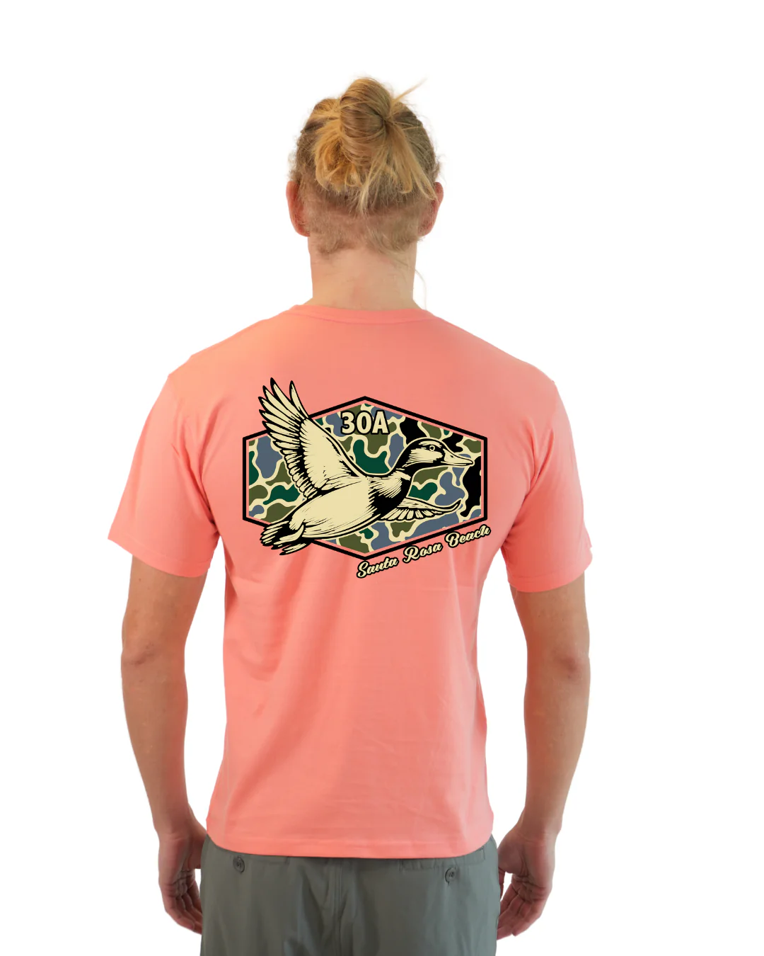 Santa Rosa Beach Duck Men  T-Shirt Camouflage Edition - Image 27