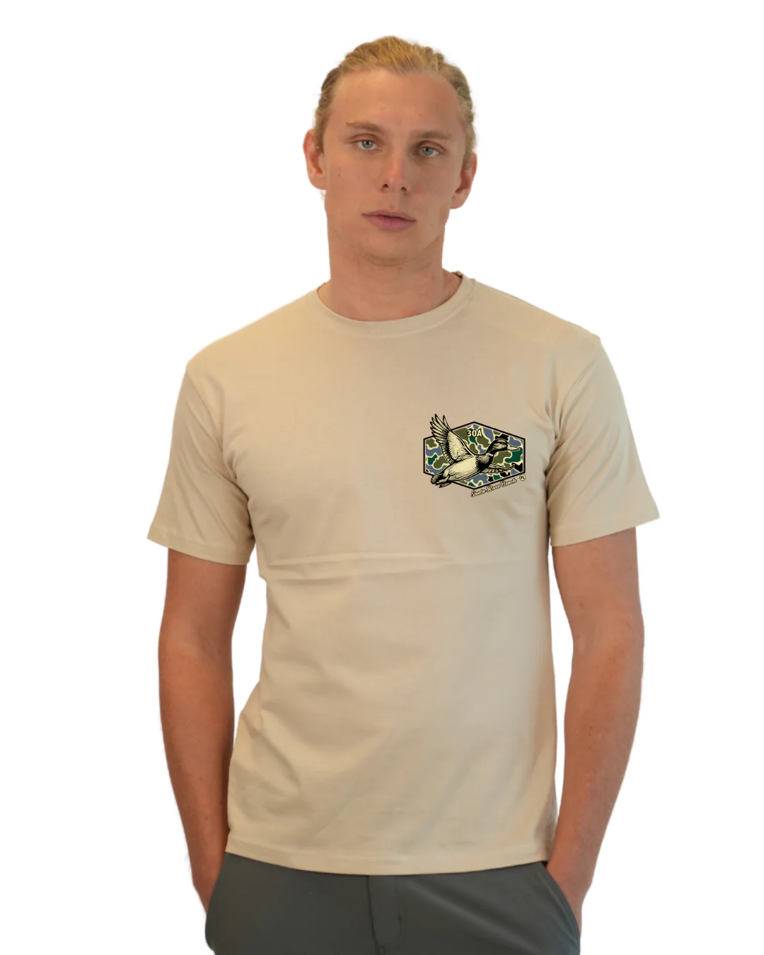 Santa Rosa Beach Duck Men  T-Shirt Camouflage Edition - Image 6