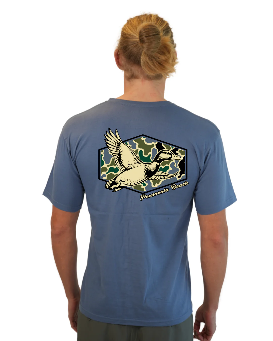 Pensacola Beach Duck Men T-Shirt Camouflage Edition - Image 11
