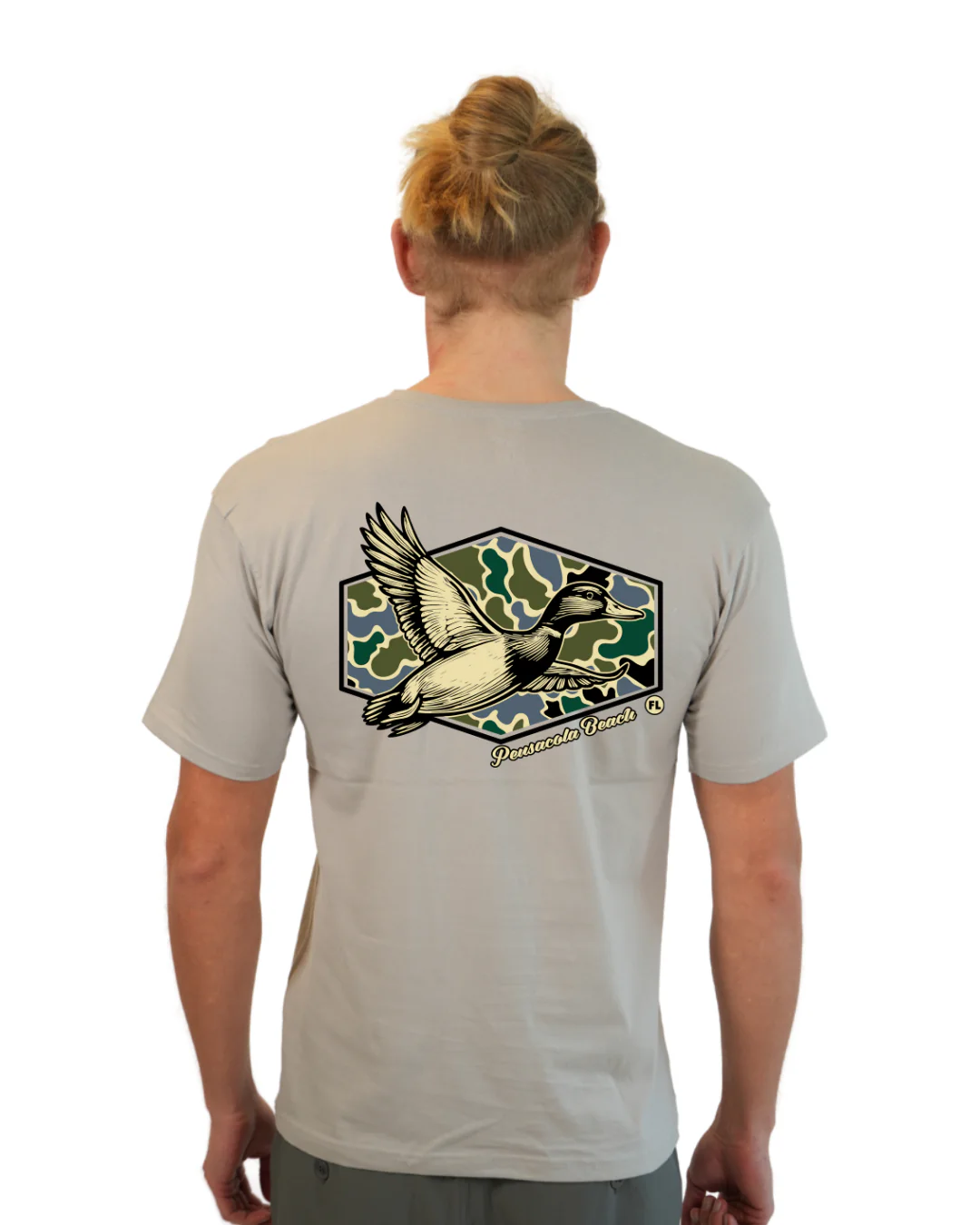 Pensacola Beach Duck Men T-Shirt Camouflage Edition - Image 12