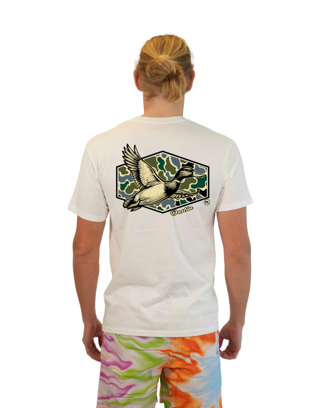 Pensacola Beach Duck Men T-Shirt Camouflage Edition - Image 14