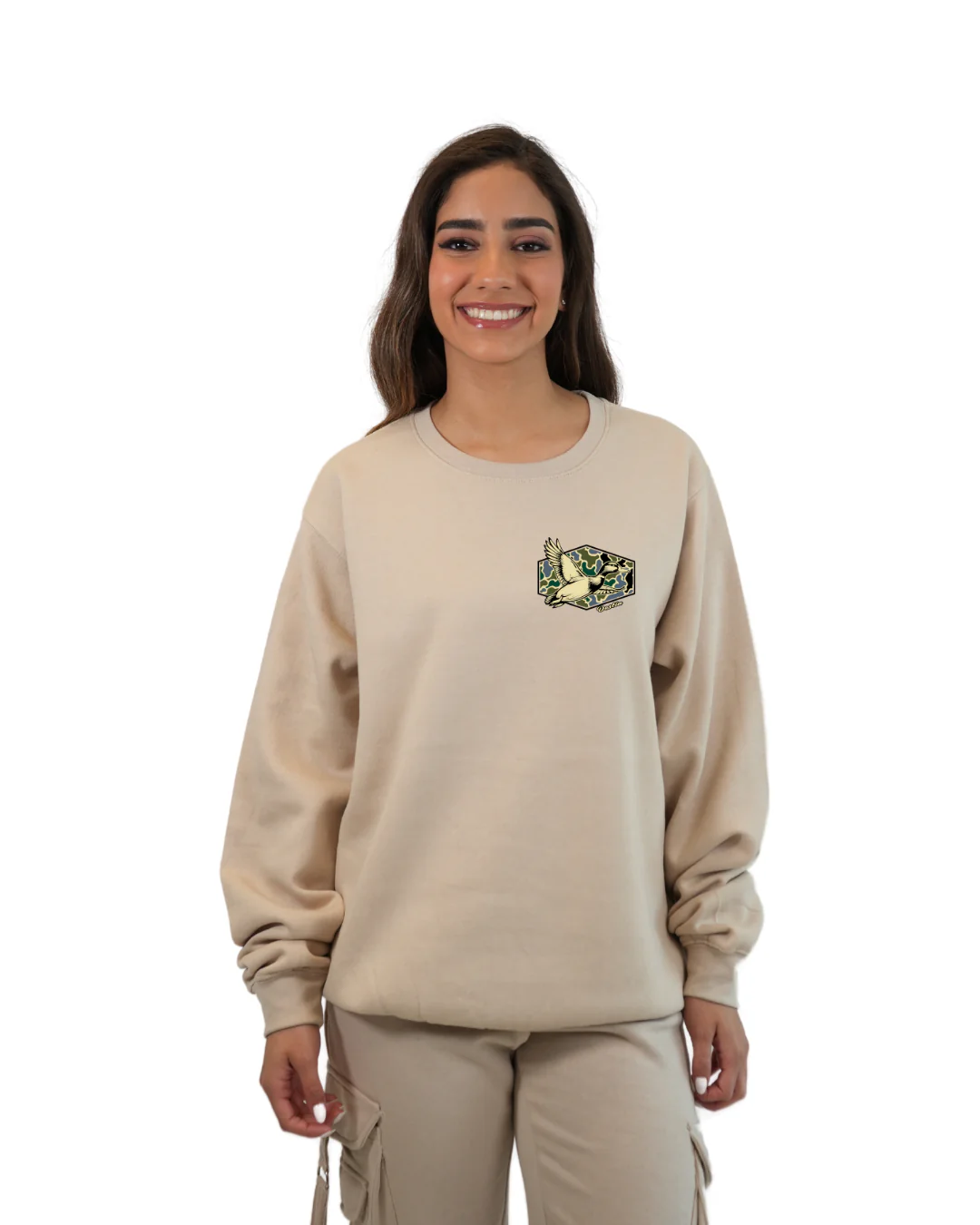 Destin Duck Women Crewneck – Camouflage Edition - Image 7