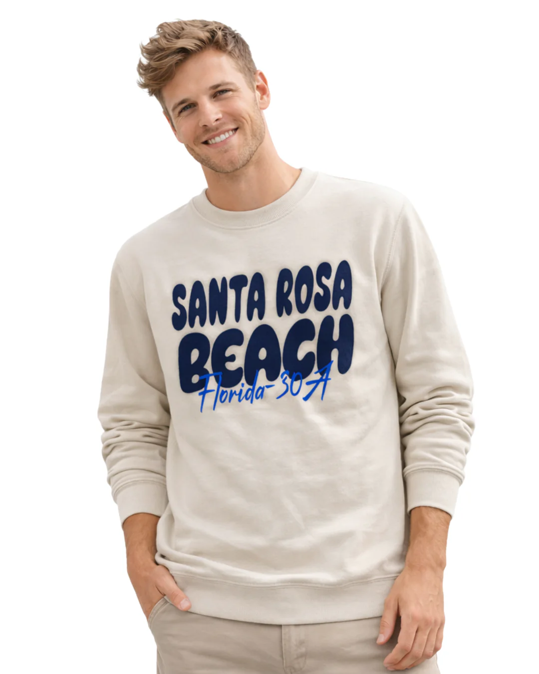 Santa Rosa Beach, Fl City Name Crewneck Style AI067C - Image 4