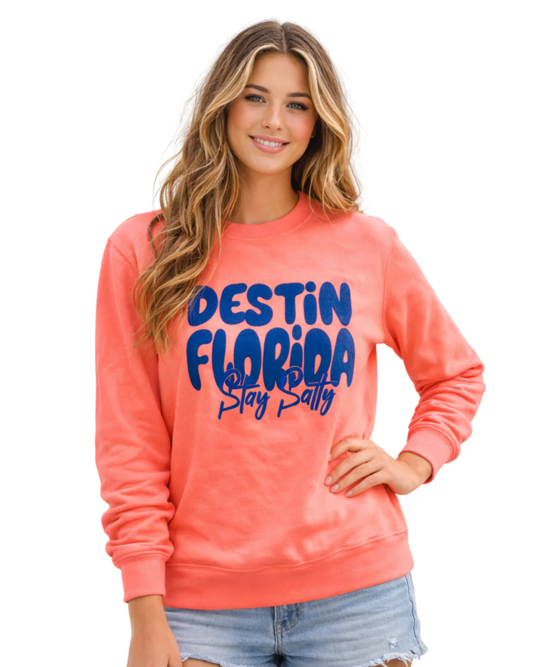 Destin, Fl City Name  Women Crewneck Style AI067C - Image 4