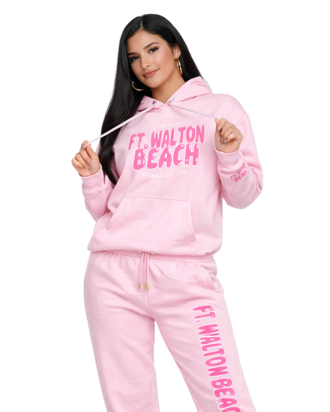 Ft. Walton Beach, Fl City Name with Love Hoodie -Part of a Set- Style ETP010HD - Image 2