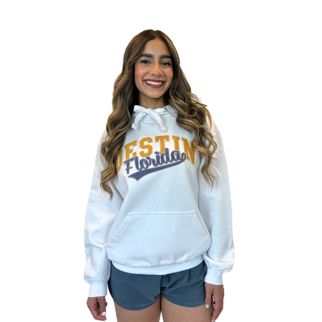 Destin  Fl, Hoodie Women with Patch on The Front Design Style 252Patch - Image 2
