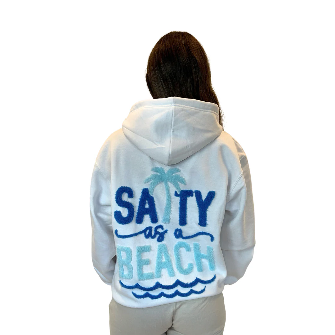 Destin Fl, Hoodie Women with Texture Patch on The Front and Back Design Style 252Patch - Image 2