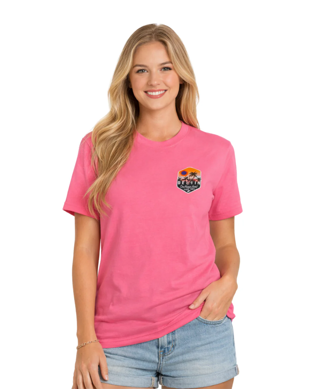 Destin, Fl One Happy island Design Women’s T-Shirt