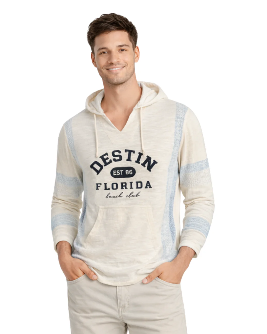 Destin, Fl Printed City Name Hoodie Style AI11444 - Image 2