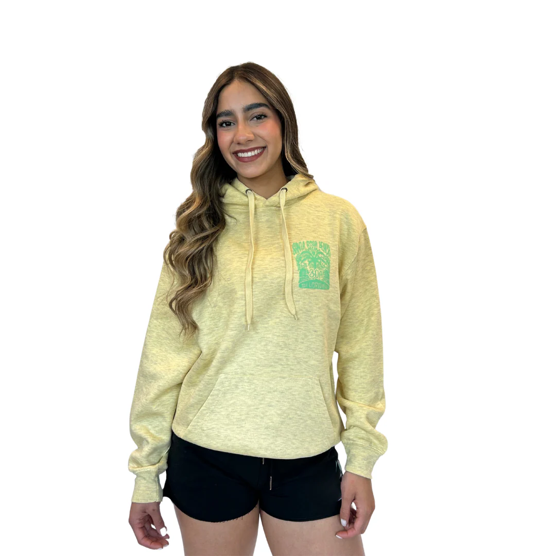 Santa Rosa Beach, with front Palm Tree pocket design and back big Design Pullover Hoodie Women Style ML200 - Image 3