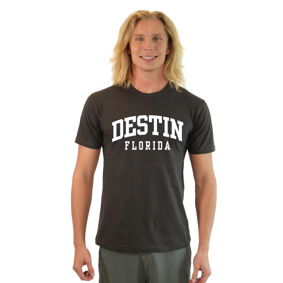 Destin Florida Combed Cotton Men T-Shirt with a Front Destin Design Style CC1000 - Image 2