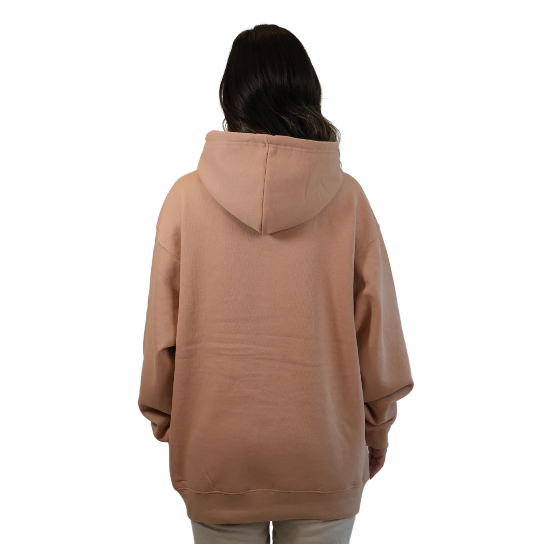 Destin Florida Pullover Hoodie Women with Big Front Destin Est 22 Florida Beach Club Design Style 252 - Image 2