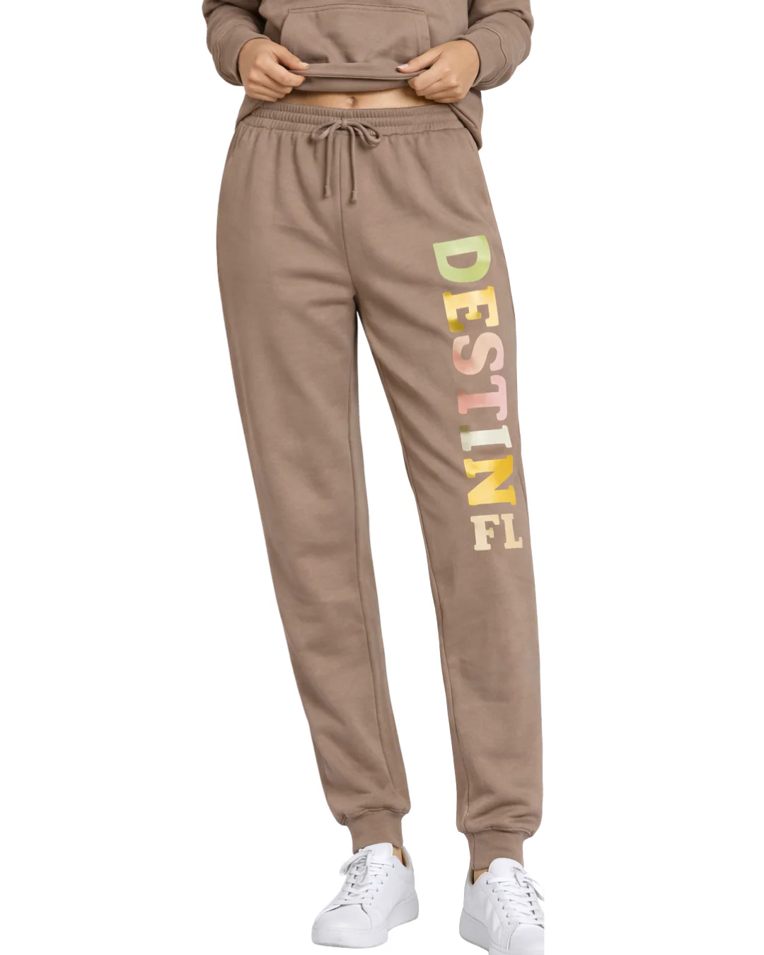 Destin Palm Tree/ Stripes Jogger -Part of a Set- Style ETP040P