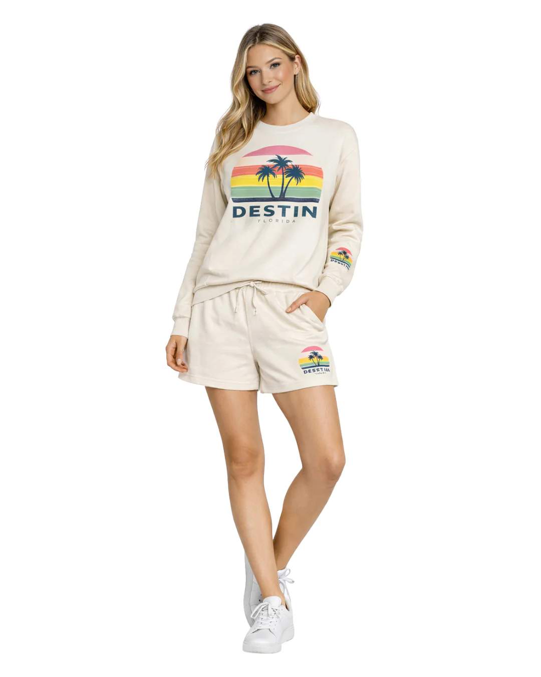 Destin Sun / Stripes Crewneck -Part of a Set- Style ETP40CN - Image 2